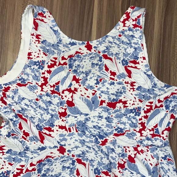 Chaps midi dress light blue, white and red - Picture 7 of 12